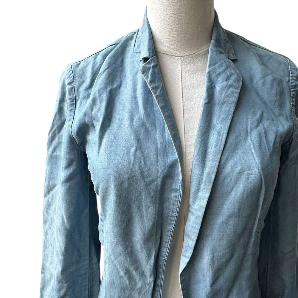 All Saints Light Blue  Blazer - Picture 3 of 17